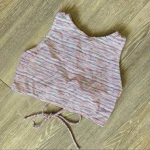 Red, white and blue GAP striped bathing suit top